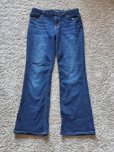 Cat And Jack Girls Super Stretch Blue Jeans Bootcut Size 14 - Picture 1 of 3