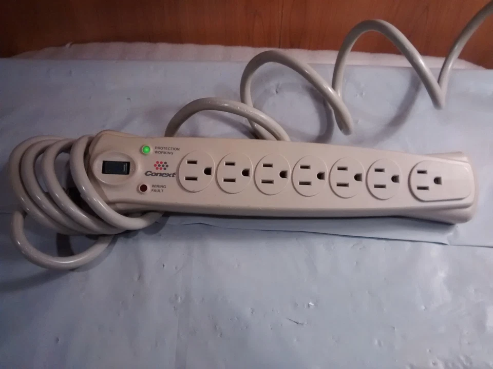 7 Plug Multi-Mode Surge Protector w/ Noise Filtering 800J Surge Rating 10' Cord - Image 1 of 4