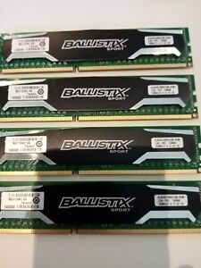 Ballistix Sport 4GB (1x4GB) RAM Memory Desktop PC3-12800 (DDR3-1600) CL9