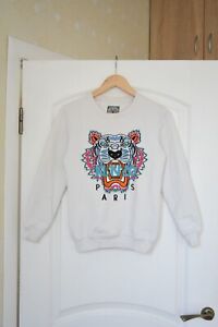 Kenzo Tiger Embroidery Womens Sweatshirt Size S