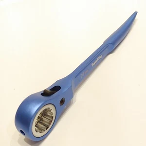 Llave de andamio de aluminio Twisted Bay trinquete podger 19/21 AZUL - Imagen 1 de 4