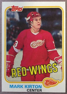 1981-82 Topps Hockey ""Set Break"" #W90 Mark Kirton Detroit Red Wings radiocontrol" - Imagen 1 de 1