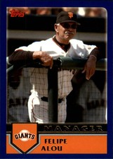 2003 Topps Traded San Francisco Giants Baseball Card #T117 Felipe Alou MG