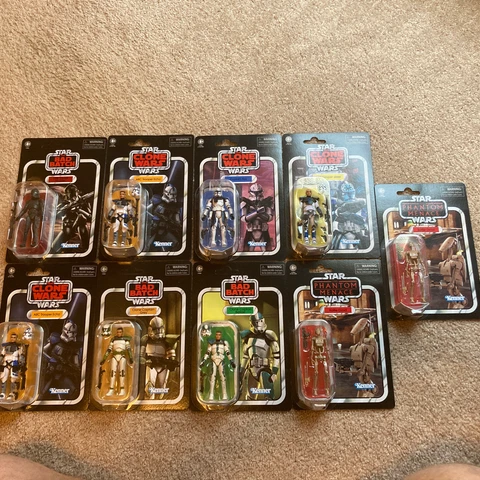 Star Wars Vintage Collection Clone Wars Lot Cover