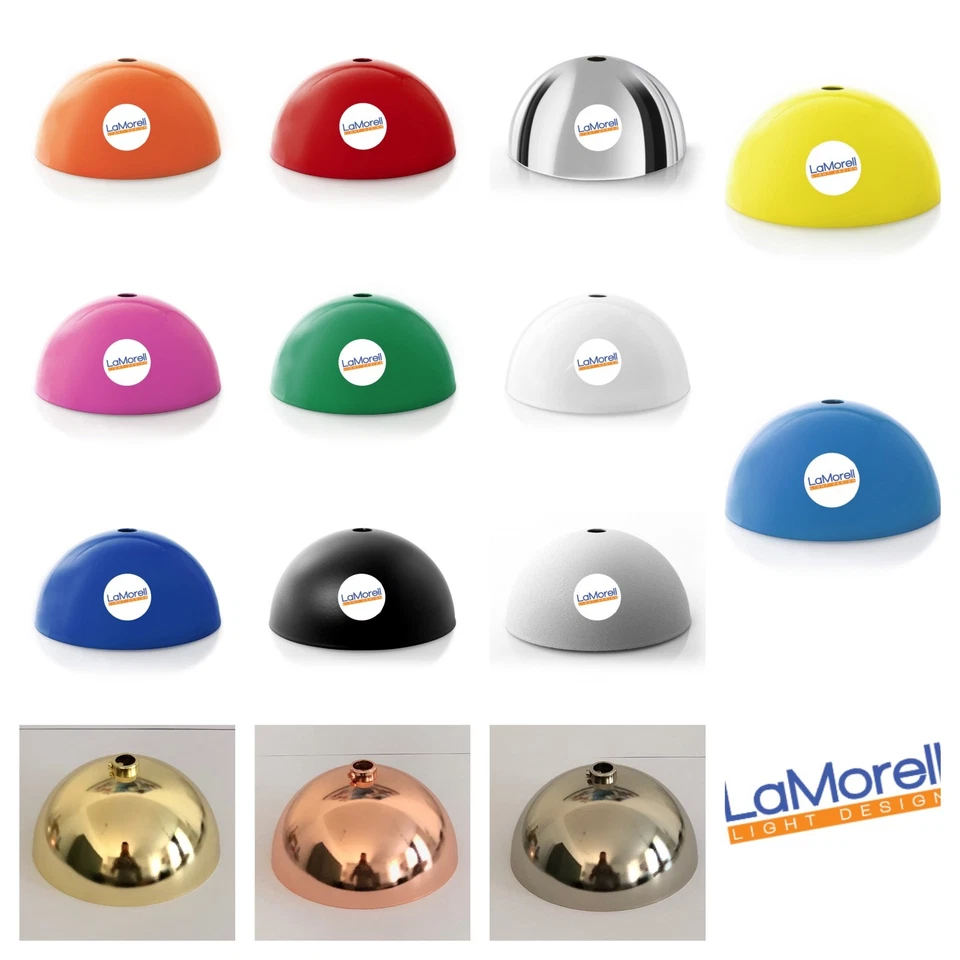 LAMORELL LIGHT DESIGN Rosone in Metallo diametro 100mm per lampadari e sospensioni a soffitto