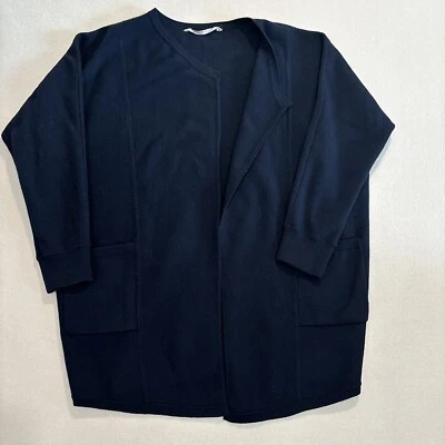 Jaqueta cardigã suéter Athleta GRANDE Chill Chaser AZUL MARINHO #459164 ~ EXCELENTE - Imagem 1 de 4