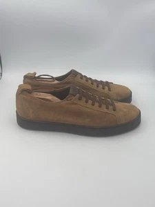 Martin Dingman Wildleder Turnschuhe Herren 11,5M Neu Muster Show Hellbraun Braun Leder - Bild 1 von 10