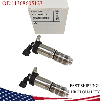 NEW 2Pcs Control Valve VVT Solenoid 11368605123 For BMW 335i 535i 550i M3 X3 X5 Foto 1 de 4