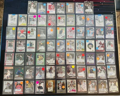 Lote de 73 tarjetas de autógrafos de béisbol; novatos, prospectos, veteranos, numerados, vintage Foto 1 de 2