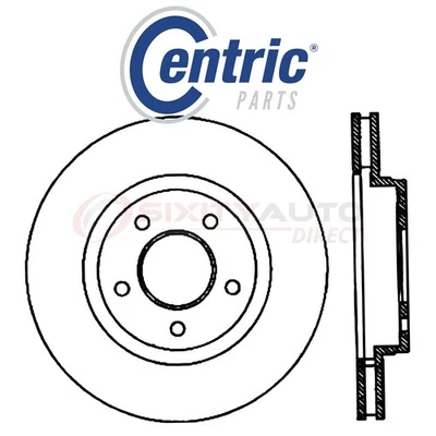 Centric C-TEK Disc Brake Rotor for 2006 Pontiac Torrent 3.4L V6 - Kit Set dv - Imagem 1 de 4