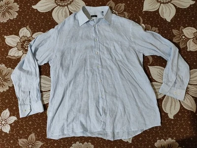 Camicia OVS Uomo , Lino , Colore Azzurro, Taglia 3XL (46, 18 1/2) - Immagine 1 di 4