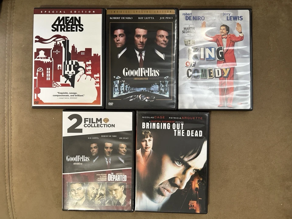 Martin Scorsese DVD Lot (5 Films) – Mean Streets, Goodfellas, Departed -LIKE NEW Foto 1 de 1