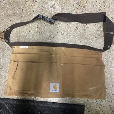 Carhartt Duck Canvas Nail Apron satchel tool belt Brown adjustable - Image 1 of 2