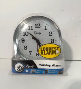 24014 Equity by La Crosse Wind-Up Loud Bell Analog Quartz Alarm Clock  NOS - Picture 1 of 5