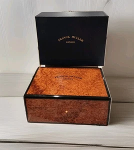Franck Muller Geneve Watch Storage Box Empty Brown Authentic - Picture 1 of 12