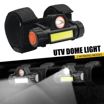 Para Interior LED Domo Barra de Luz Blanca 1.25-2" Fr UTV Montaje en Rollo Jaula ATV Foto 1 de 4