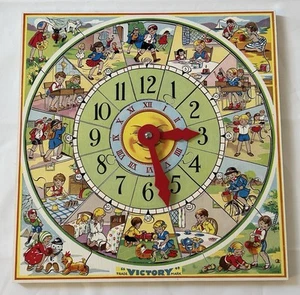 Vintage Picture Puzzle Clock Made in England "Victory" Product GJ Hayter and Co - Picture 1 of 10