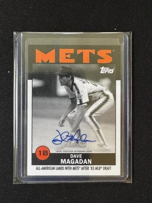 2021 TOPPS ESPN ONCE UPON A TIME IN QUEENS DAVE MAGADAN BASE AUTOGRAPH - Image 1 of 2