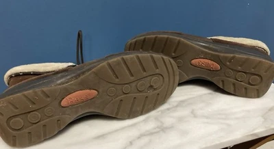 Botas de gamuza/cuero marrón forradas con cordones Bass Avalon 9M para mujer Foto 1 de 4