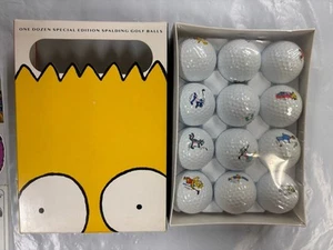 Vintage Rare Sealed 12 Pack The Simpsons Spalding Golf Balls 1992 Special HTF - Picture 1 of 13