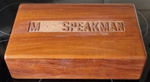 VTG TABACALERA Wood Cigar Box Handmade Tiered Design Manila Name On Top READ - Picture 1 of 11