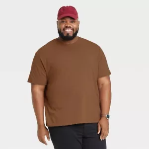 3XL Rust Brown Goodfellow&co Camiseta Cuello Redondo - Imagen 1 de 2