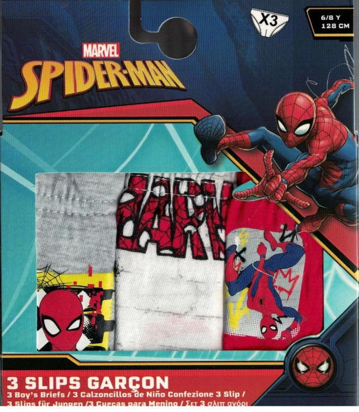3 PAIA slip mutandine bimbo "  SPIDERMAN " taglia 3/4 - 5/6 - 6/8  anni - Immagine 1 di 1