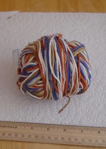 2 1/2 oz Color Gradient Ball 4 Ply YARN Brick Butterscotch Purple Lavender White - Picture 1 of 1