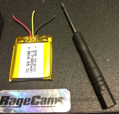 Replacement Battery LI-ION 3.7v 400ma for Gopro Armte-002-001 WiFi remotes - Image 1 of 2