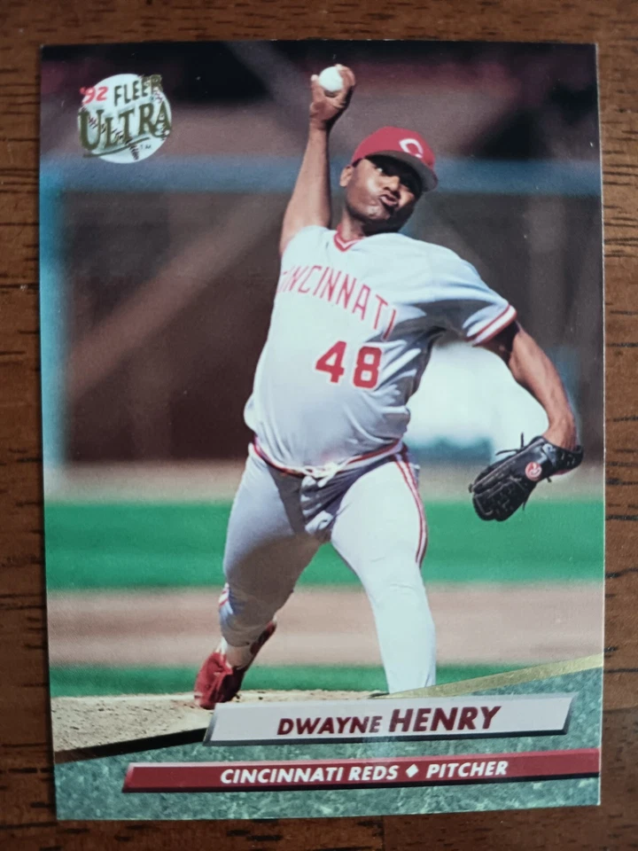 DWAYNE HENRY CINCINNATI REDS 1992 FLEER ULTRA BASEBALL CARD #483 - Image 1 of 1