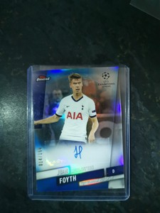 2019-20 TOPPS FINEST UCL - JUAN FOYTH AUTO /150 TOTTENHAM