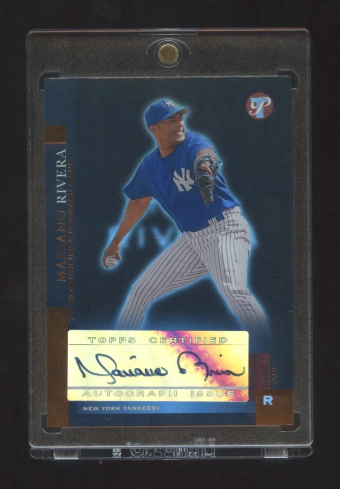2005 TOPPS PRESTINE MARIANO RIVERA AUTOGRAPH GOLD REFRACTOR #ED 18/18 RARE HOF  - Image 1 of 2