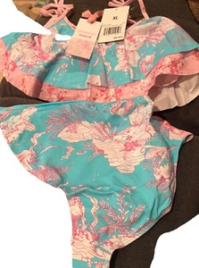 Hurley x LoveShackFancy Bikini Bottom Girls Size XL NWT Mermaid - Picture 1 of 5