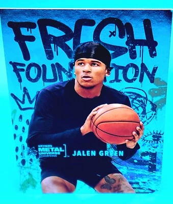 2021 Skybox Metal Universe Champions JALEN GREEN Fresh Foundation #FF1 Rockets - Image 1 of 2