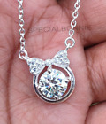 Designer 2.50Ct White Diamond Necklace In 925 Silver Great Shine & Sparkle VIDEO
