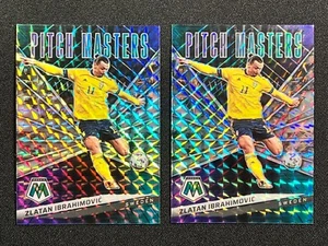 2021-22 Panini Mosaic Road To World Cup Zlatan Ibrahimovic Pitch Masters 2x LOT - Picture 1 of 2