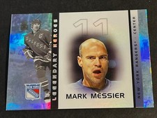 2002 Pacific Adrenaline Legendary Heroes PROOF MISSING SERIAL # Mark Messier