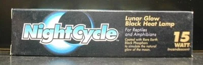 Lámpara de Calor Negra Resplandor Lunar Ciclo Noche Reptile 15w Foto 1 de 2