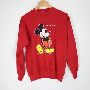 Felpa Disney vintage stampa grafica anni 80 taglia S (T8640) - Foto 1 di 6