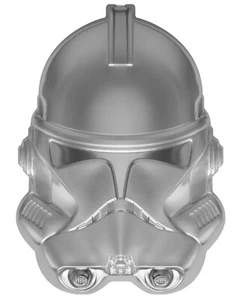 2021 Star Wars - Clone Trooper Helmet 2oz Ultra High Relief Silver 999.9 - Picture 1 of 5
