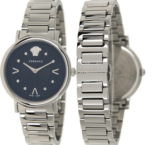 VERSACE Orologio da polso donna in acciaio inox 36 mm nuovo in scatola $1095