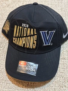 Villanova Men's NCAA Basketball 2018 National Champs Nike Locker Room Hat - NEW - Picture 1 of 6