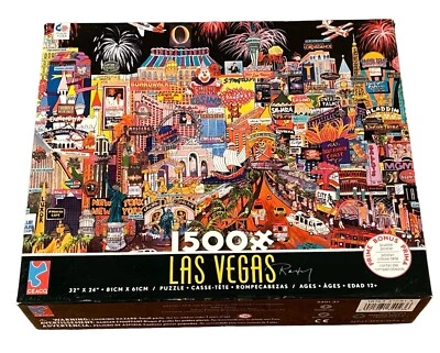 2017 Jigsaw Puzzle - Las Vegas - CEACO 1,500 Pieces 32" x 24" 100% Complete￼ - Image 1 of 4