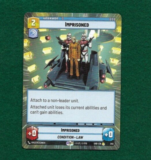 STAR WARS UNLIMITED IMPRISONED #345 SHADOWS OF THE GALAXY-HYPERSPACE-RARE