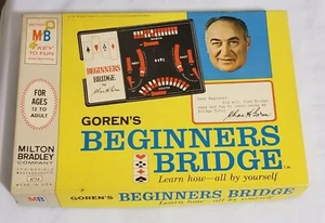 Vintage Goren's Beginners Bridge Learn How to Play Bridge Milton Bradley 1965 - Picture 1 of 2