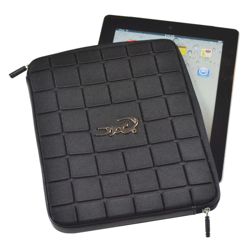 Croco Eva Protection Carry Case Cover/Sleeve for iPad 1 2 3 4 - Blacl