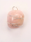 0.8"/20mm Morganite sterling silver wire wrapped Pendant  #303