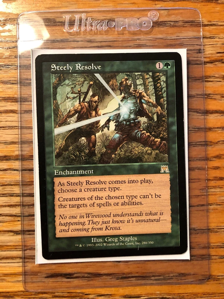 Steely Resolve X (1) MTG Onslaught Excellent/Near Mint (RG) 4RCards - Image 1 of 1