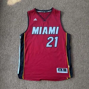 Hassan Whiteside NBA ADIDAS MIAMI HEAT CLIMACOOL SWINGMAN Jersey LG - Picture 1 of 10