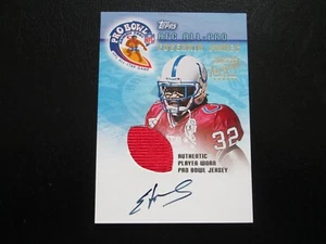 EDGERRIN JAMES 2001 TOPPS AUTOGRAPH ISSUE PRO BOWL JERSEY PATCH CARD *RARE* - Picture 1 of 4